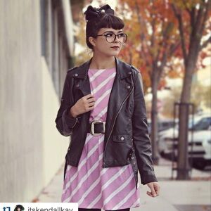 Blogger Kendal Kay wearing Rumorlessthreads Vintage / custom requests / below